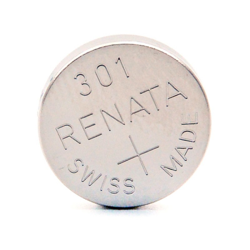 Blister(s) x 1 Pile bouton oxyde argent 301 RENATA 1.55V 120mAh