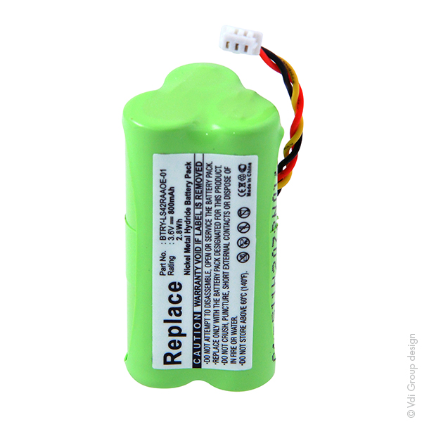 Batterie(s) Batterie lecteur codes barres 3.6V 800mAh