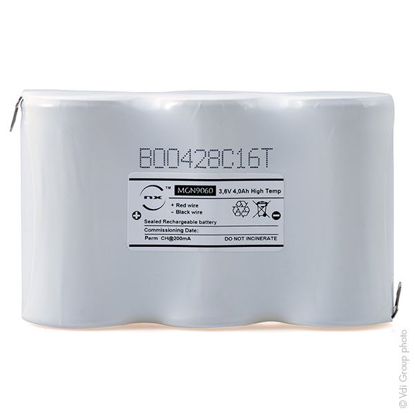 Unité(s) Batterie eclairage secours 3xD ST1 Faston 4.8mm 3.6V 4Ah