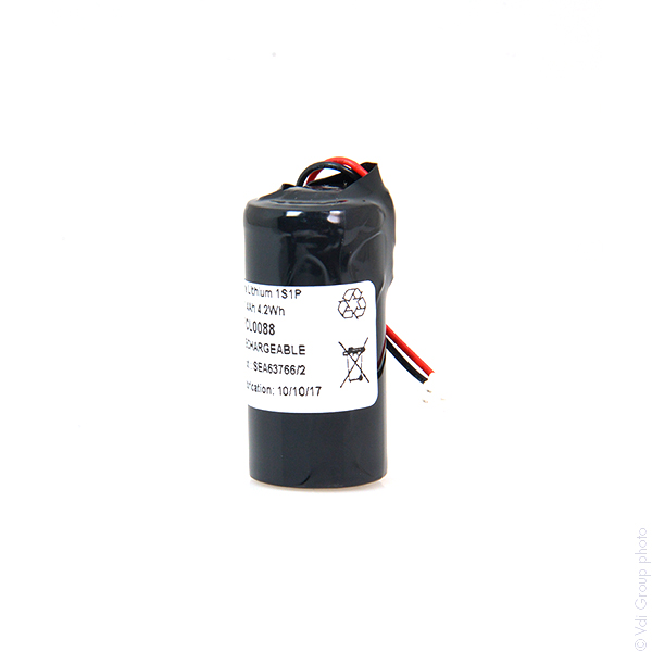 Pack(s) Batterie lithium CR123 3V 1500mAh Molex
