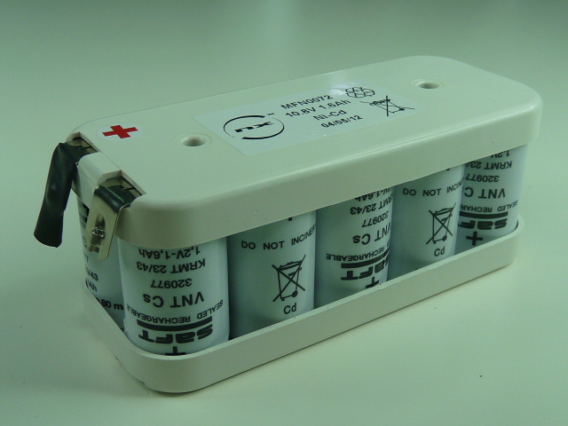 Pack(s) Batterie Nicd 9VTCS1600 SC 10.8V 1.6Ah T2