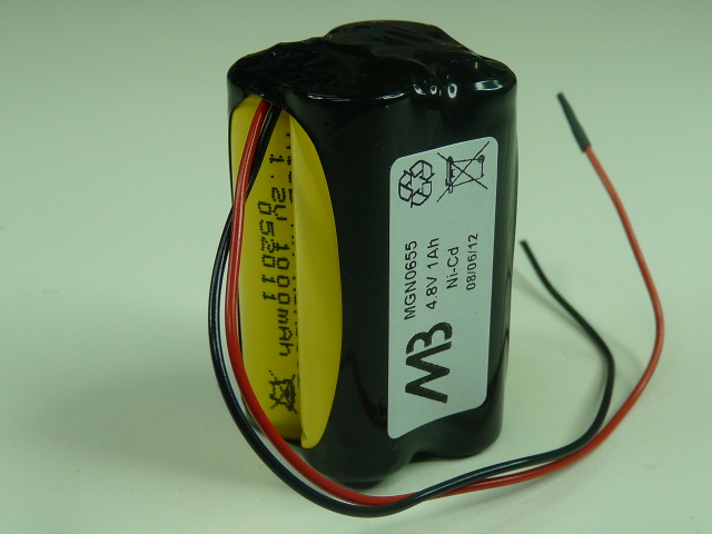 Pack(s) Batterie Nicd 4x AA NX 4S1P ST2 4.8V 1000mAh Fils