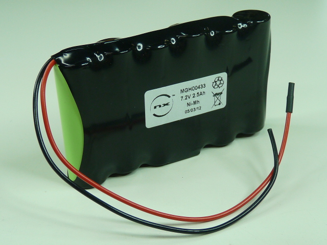Pack(s) Batterie Nimh  6x AA 6S1P ST1 7.2V 2.5Ah F