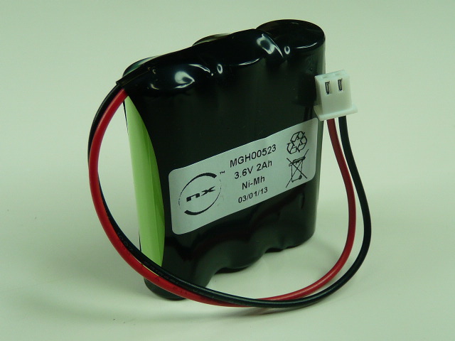 Pack(s) Batterie Nimh 3x AA 3S1P ST1 3.6V 2000mAh JST