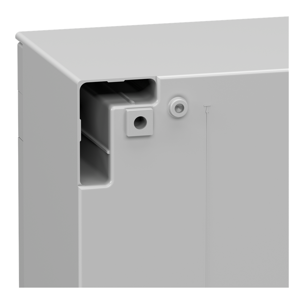 PanelSeT - Coffret polyester 847x636x300+chassis metallique - IP66 Ral 7035