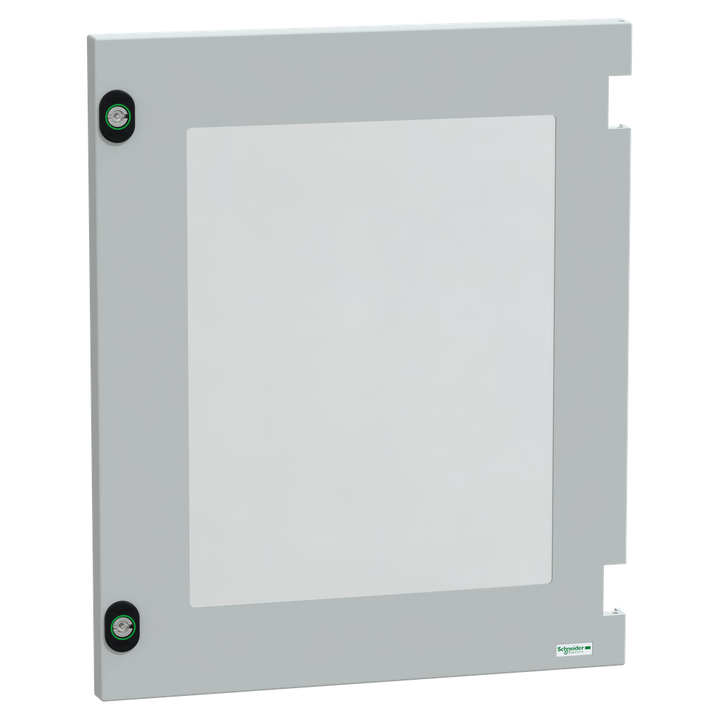 PanelSeT - Porte vitrée - sans serrure - coffret polyester PLM54TG - H500xL400mm
