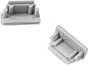 TERMINAISON PROFILE PLAT GS PACK DE 2