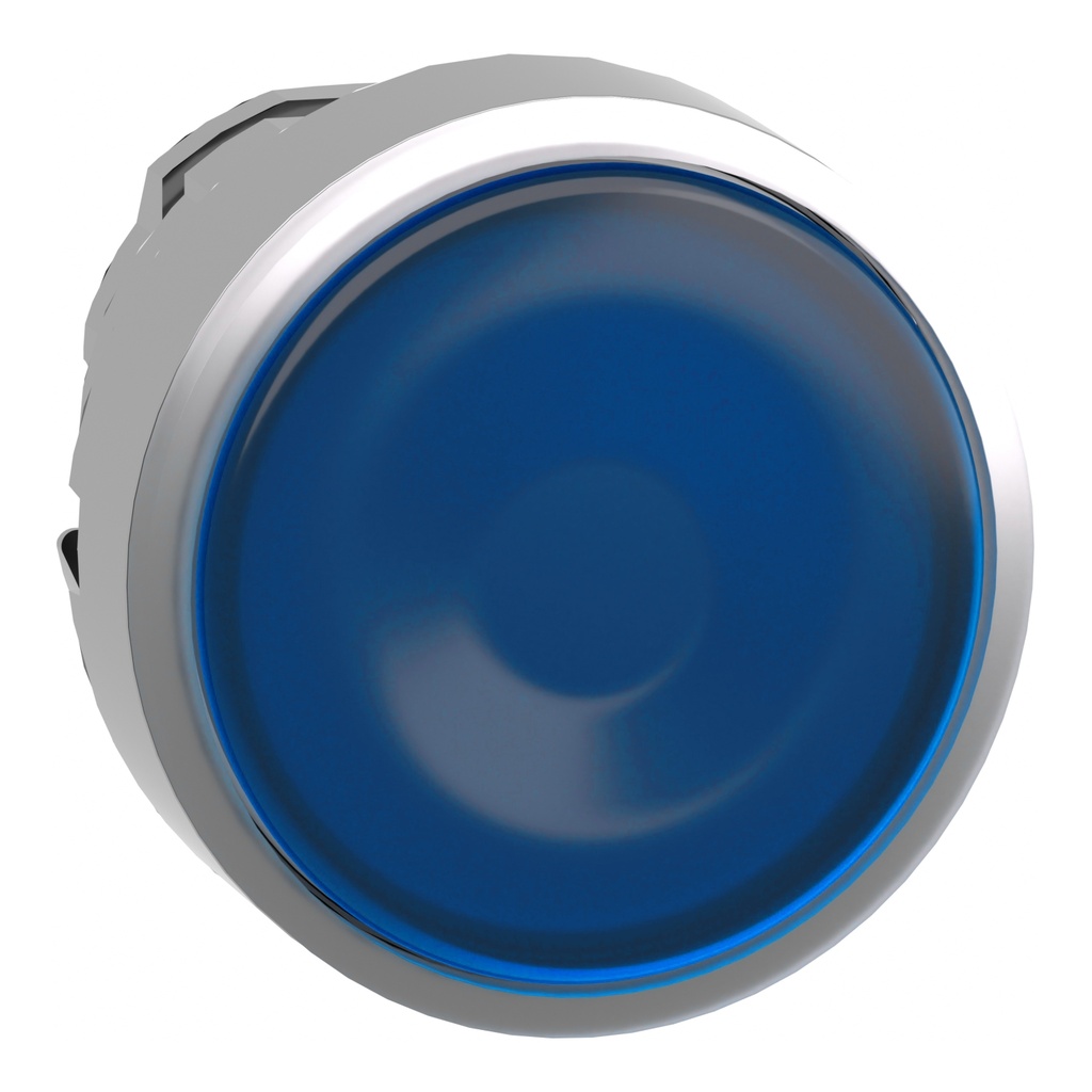 Harmony XB4 - tête bouton poussoir - affleurant pour étiquette - Ø22 - bleu