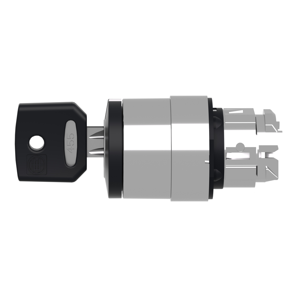 Harmony XB4 - tête bouton tournant à clé 455 - Ø22 - 3 pos rap DC - retr C