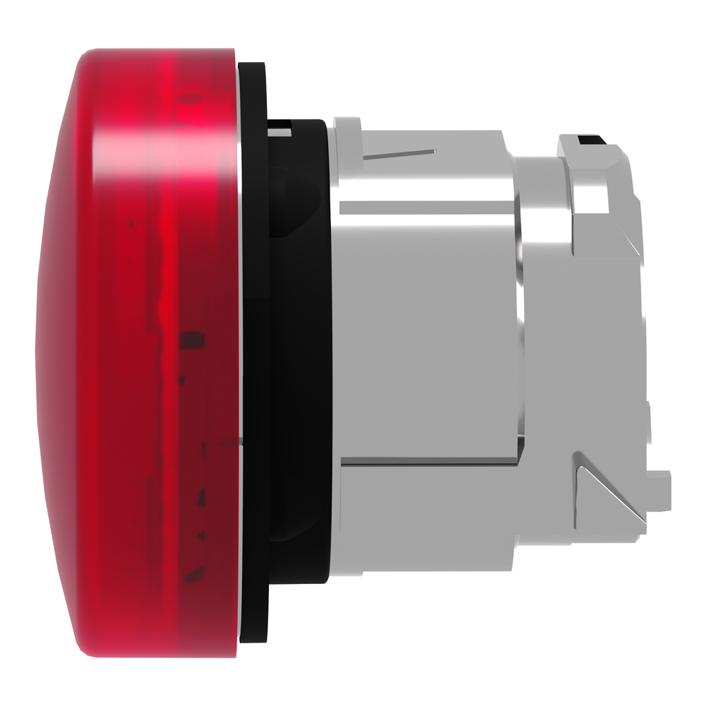 Harmony XB4 - tête voyant lumineux DEL - Ø22 - lisse - pour étiquette - rouge