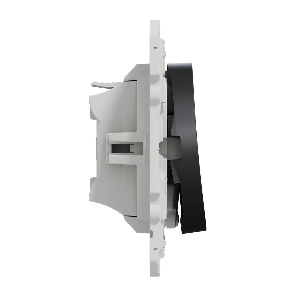 Odace 2011 - poussoir lumineux - anthracite - 10A - voyant LED bleu 0,15mA