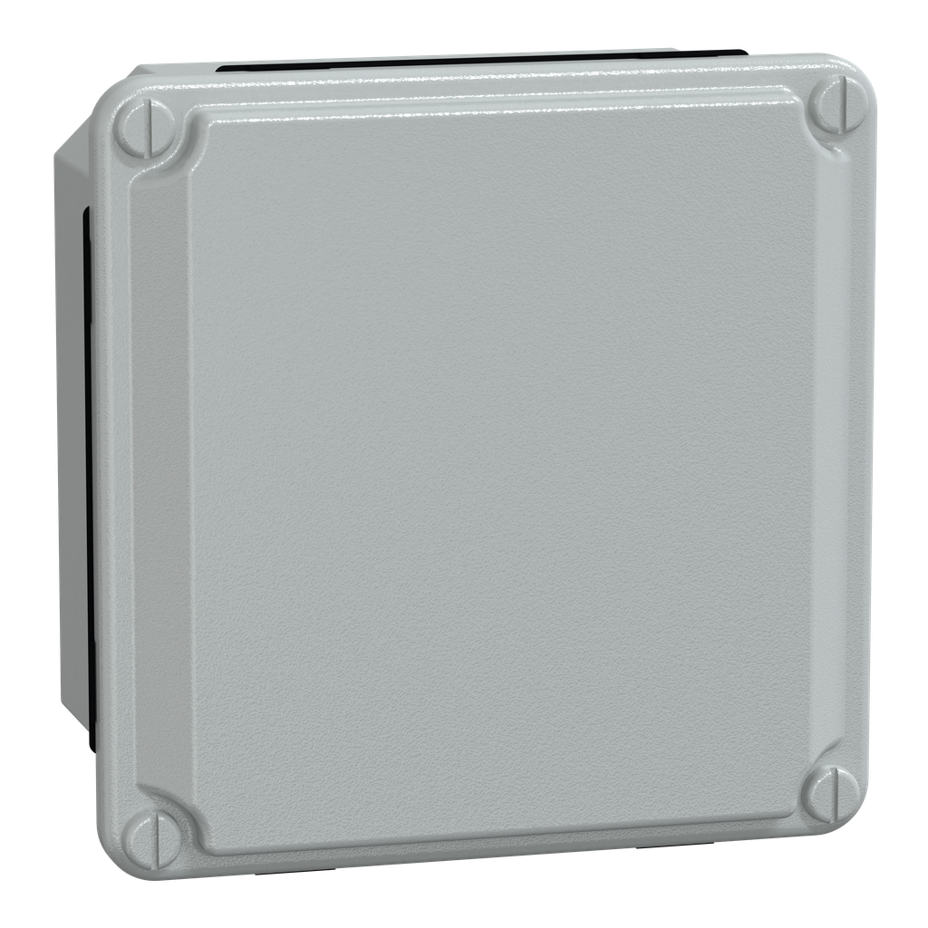 PanelSeT SDB - boîte acier - couvercle bas - sans prédécoupage - 105x105x49mm