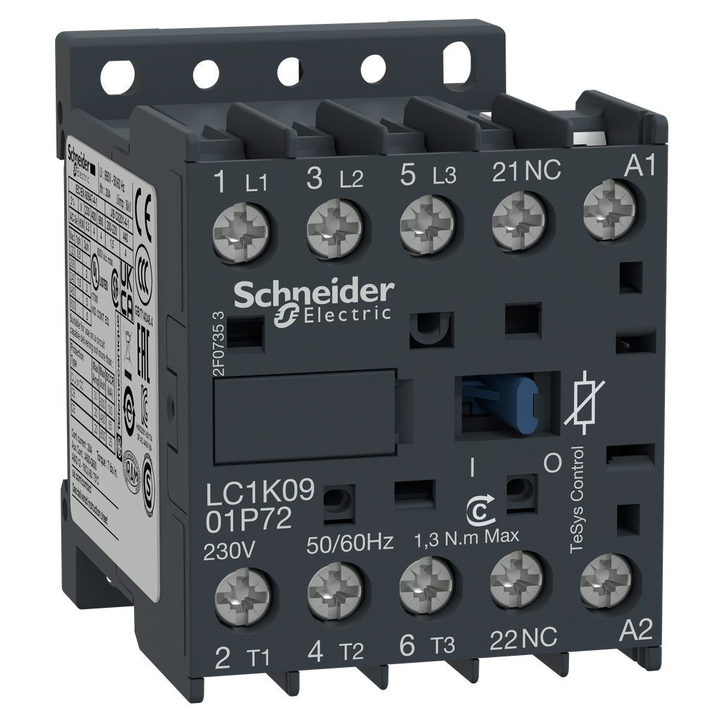 TeSys LC1K - contacteur - 3P - AC-3 440V - 9A - bobine 110Vca