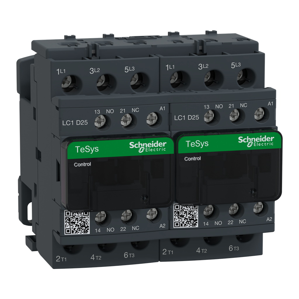 TeSys LC2D - contacteur inverseur - 3P - AC-3 440V - 25A - bobine 42Vca