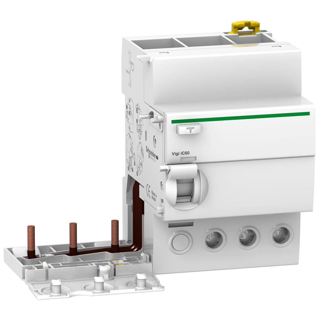 Acti9 Vigi iC60 - Bloc dif. 230Vca à 400Vca - 3P 63A 1000mA - sélectif - Type AC