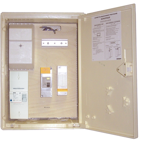 Coffret de branchement provisoire monophasé 60A