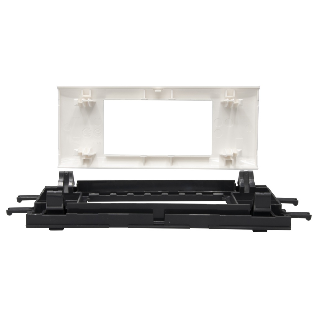 Support Mosaic pour goulotte DLP monobloc avec couvercle 65mm