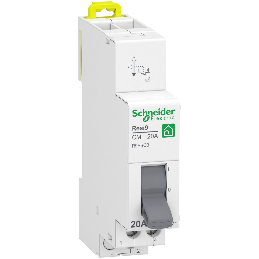 Resi9 - commutateur 3 positions - 1OF - 20A - 250VCA