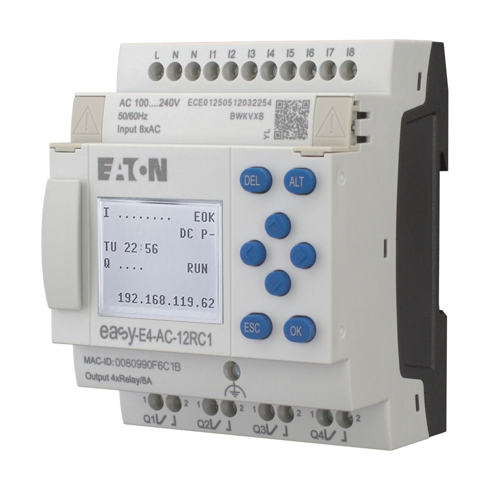 Appareil de base 100-240 V AC/DC, afficheur, 8E TOR, 4S relais
