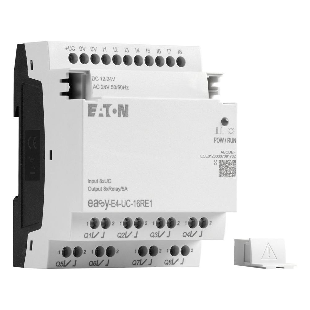Extension E/S, 12/24 V DC, 24 V AC, 8 entrées TOR, 8 sorties relais