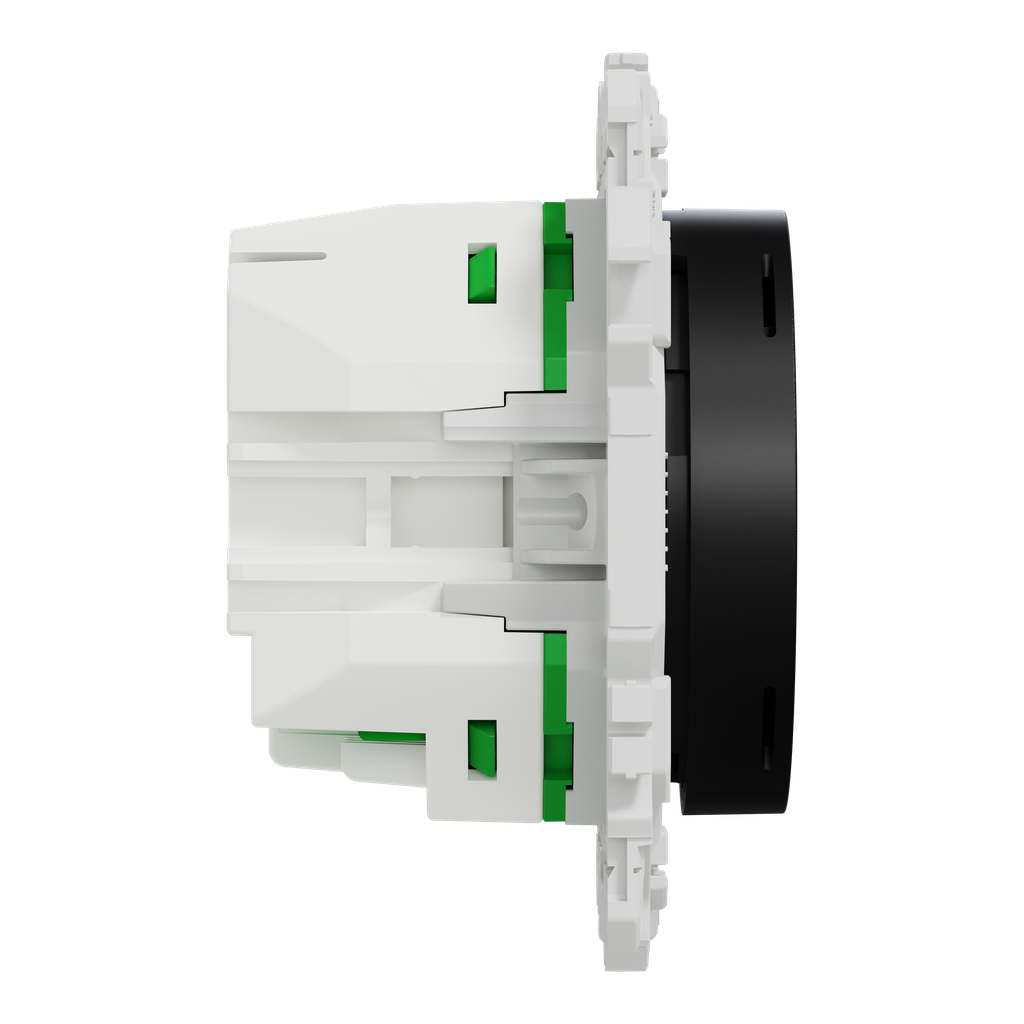 Wiser Odace - thermostat connecté filaire 2A zigbee - noir onyx
