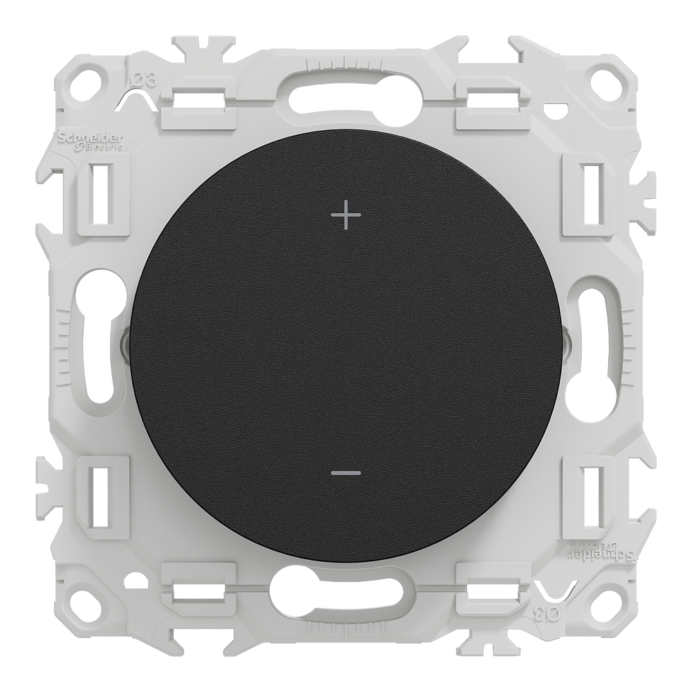 Wiser Odace - thermostat connecté filaire 2A zigbee - noir onyx