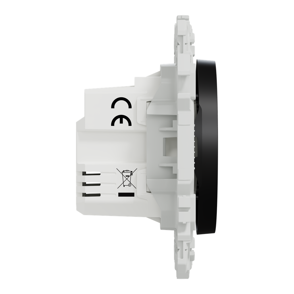 Wiser Odace - interrupteur volet-roulant connecté 4A zigbee - noir onyx