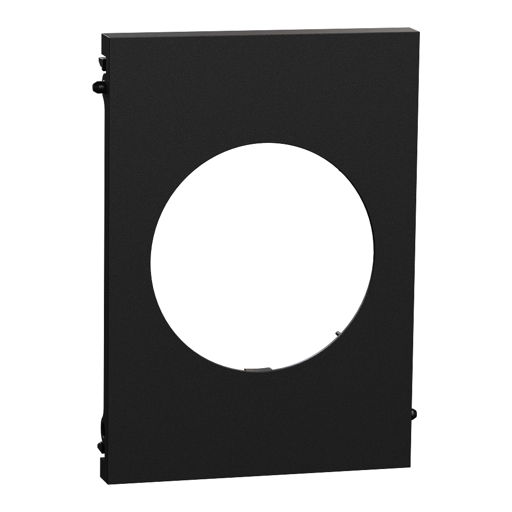 Odace Architecte - plaque de finition centrale - couleur Noir onyx