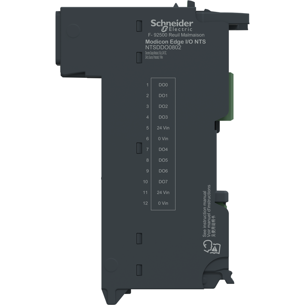 Edge I/O NTS Module seul Sortie TOR 8 voies,24Vdc,2A,Alim, Source, 1Fil