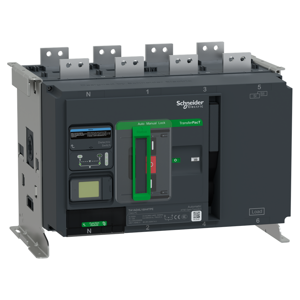 TransferPacT TA1600 - inverseur de sources - LCD - 800A - 4P - 400Vca