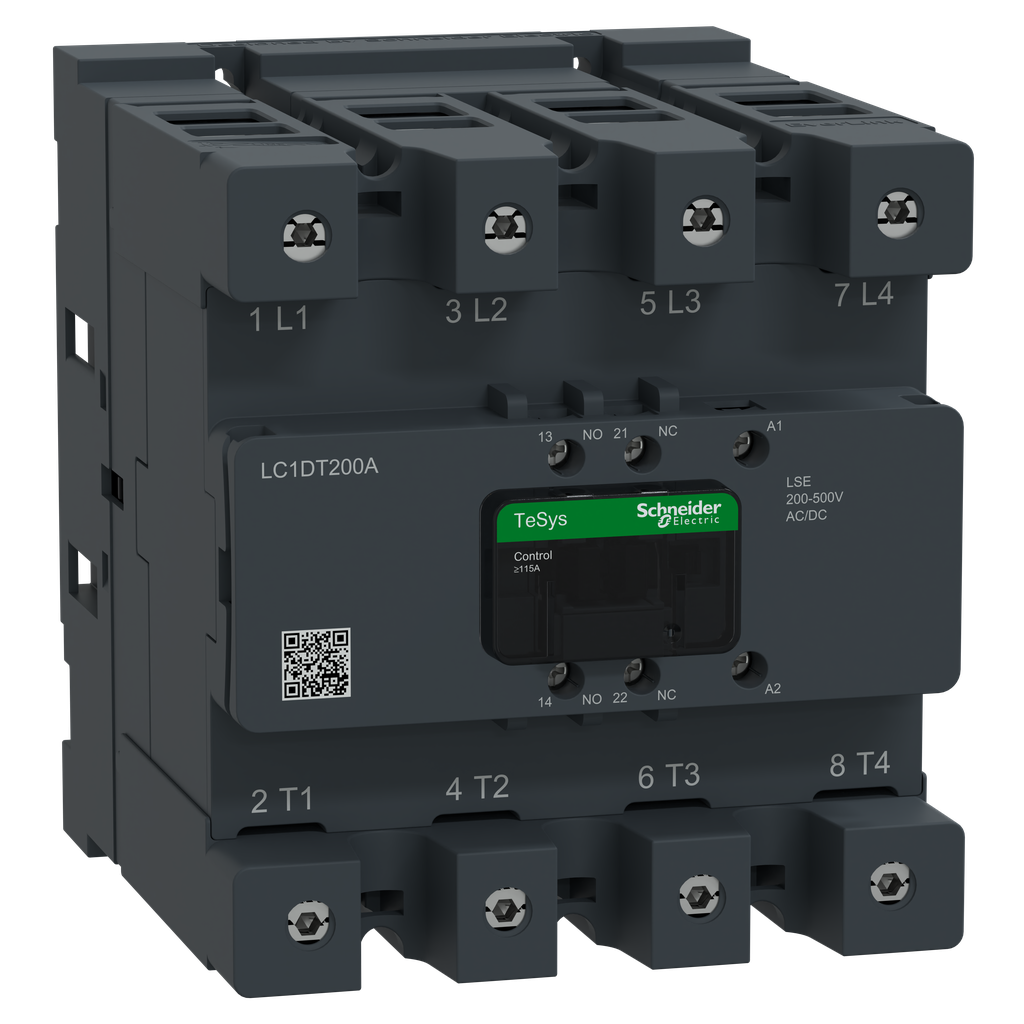 TeSys Deca Advanced - CTR Deca 200A 4P 200-500V ACDC EvLk