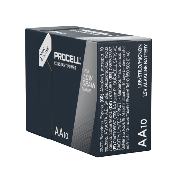 Boîte(s) de 10 Pile alcaline LR6 - AA Procell Constant 1.5V 3125mAh