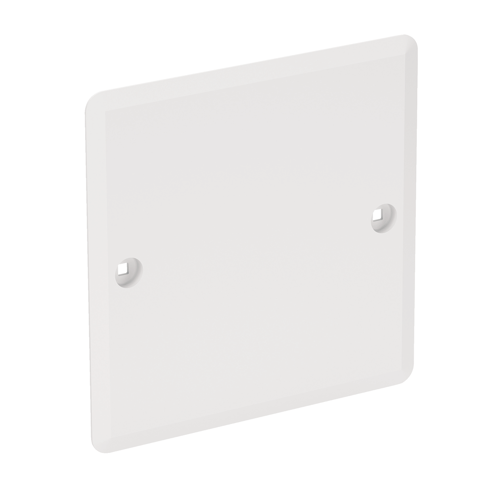 Multifix - couvercle pour boîte d’encastrement - 100x100x4mm - carré - blanc