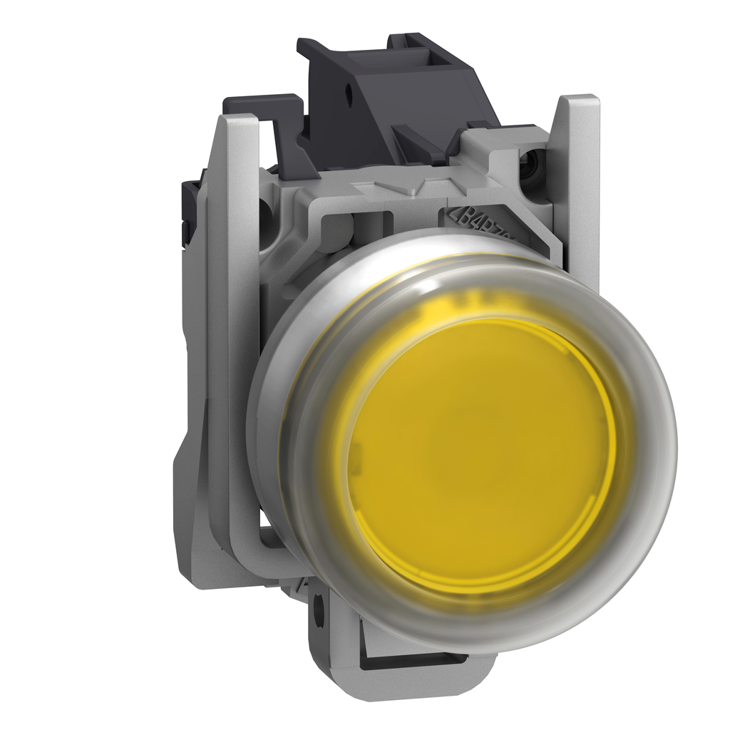 Harmony XB4 - bouton poussoir à impulsion Atx gaz - Ø22 - pour étiq - jaune - 1F