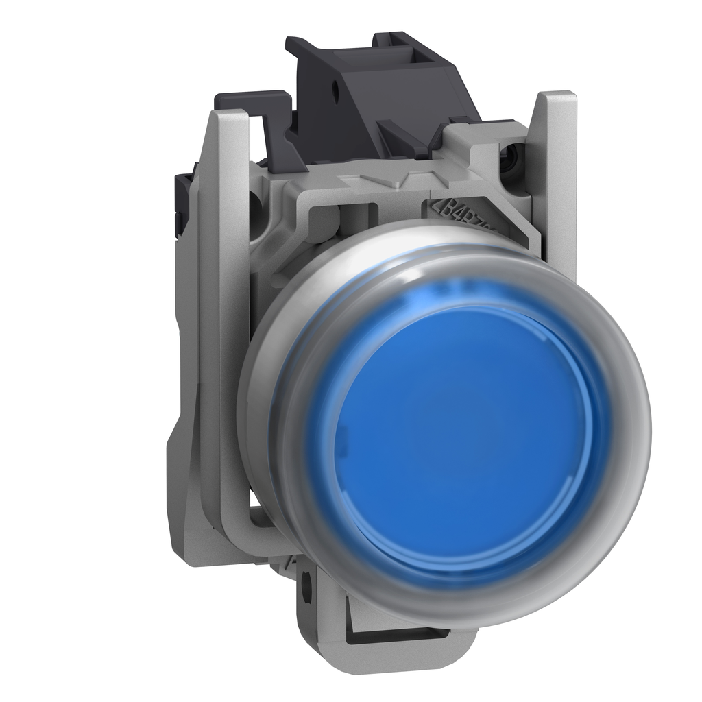Harmony XB4 - bouton poussoir à impuls Atx gaz - Ø22 - capuchonné - bleu - 1F