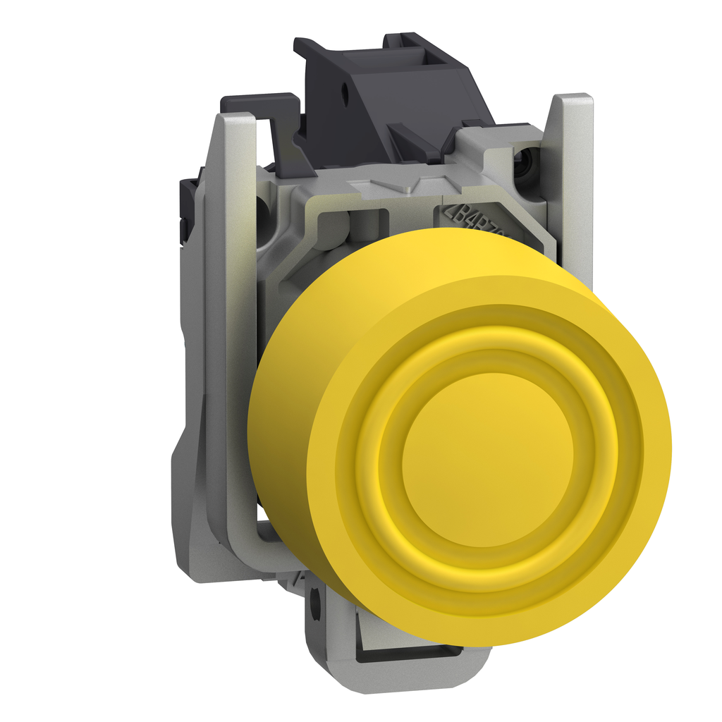 Harmony XB4 - bouton poussoir impuls Atx gaz - Ø22 - capuchon - jaune - 1F - vis