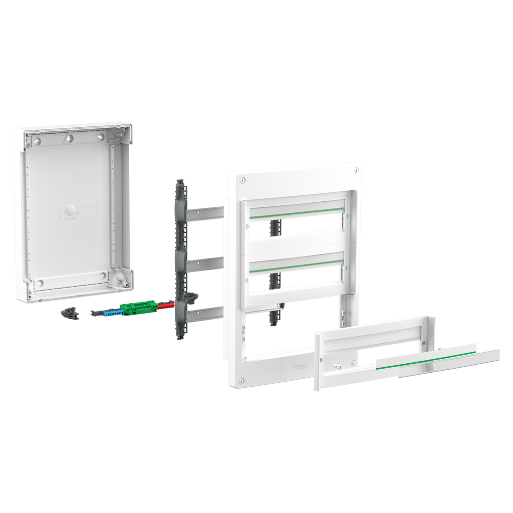 PrismaSeT XS - Coffret saillie 2 rangées 18 modules - sans porte