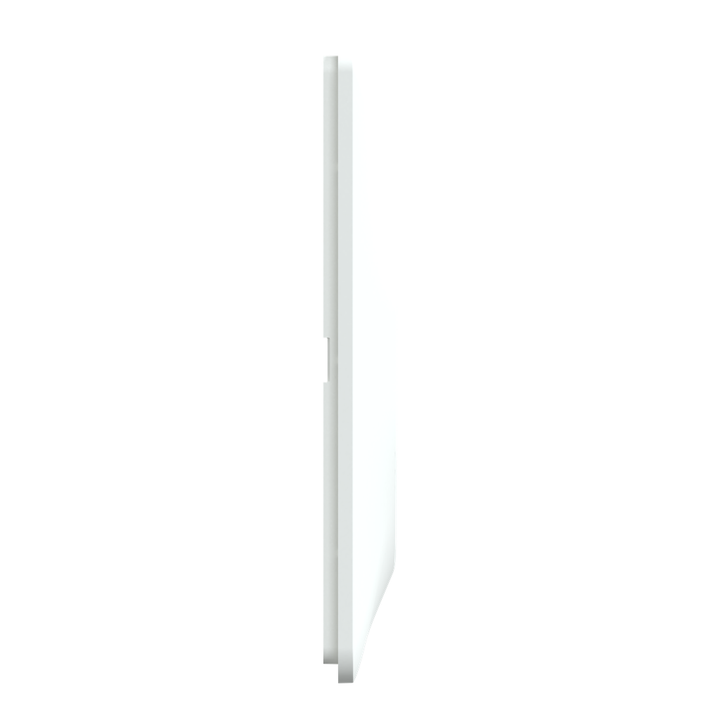 Ovalis - Plaque de finition - 3 postes Horizontal - entraxe 71 mm - Blanc