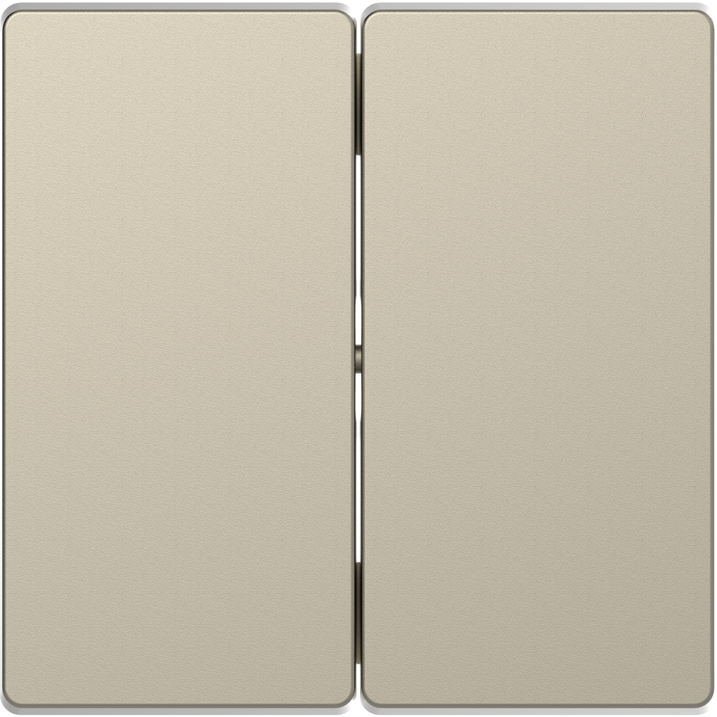 D-Life - enjoliveur pour commande double sans marquage - blanc sable