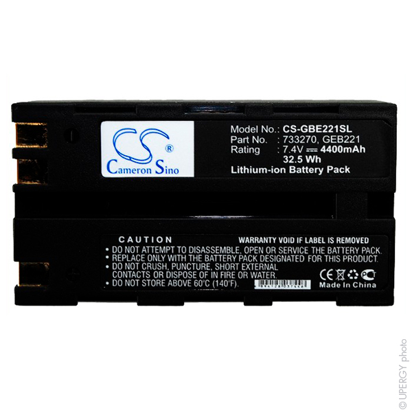 Batterie(s) Batterie appareil de mesure LEICA - GEOMAX 7.4V 4400mAh