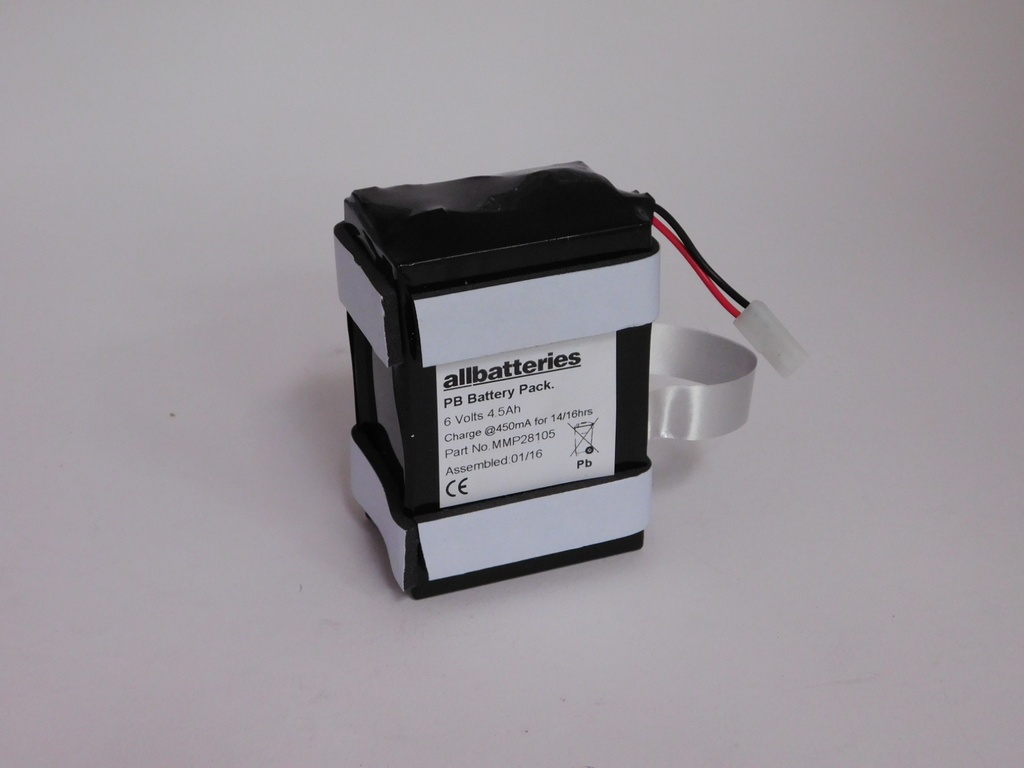 Unité(s) Batterie médicale rechargeable 1x LC-R 1S1P 6V 4Ah Molex
