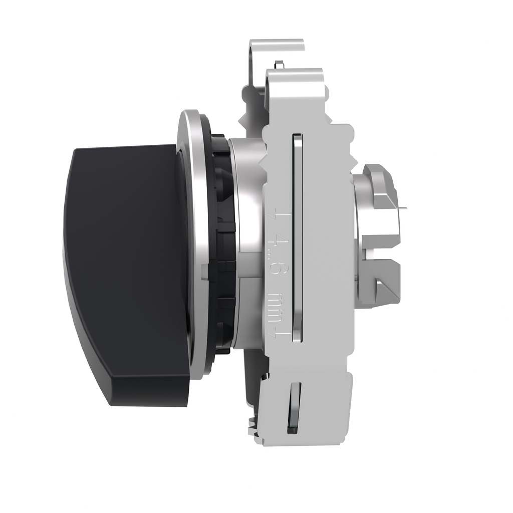 Harmony XB4 - tête bouton tournant à crosse - flush - 2 pos à rap. - noir