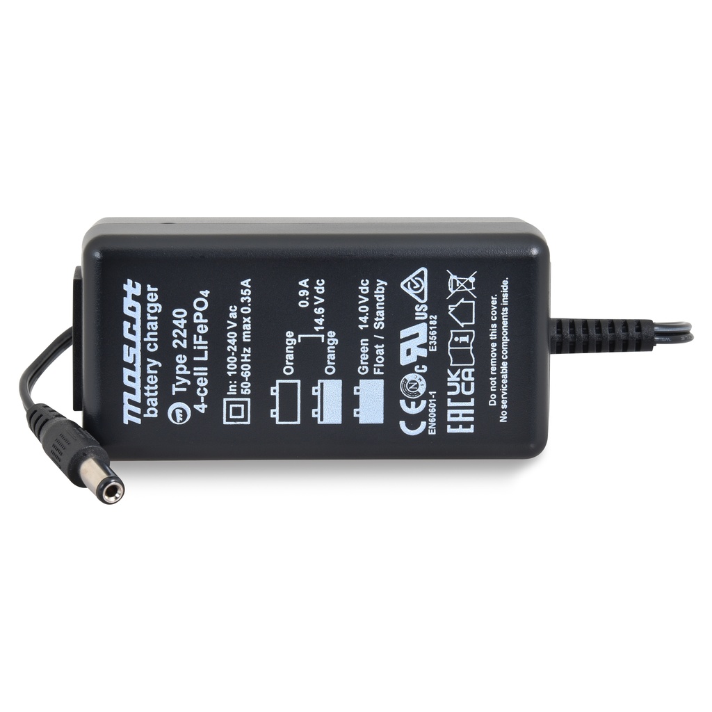 Unité(s) Chargeur Lithium Fer Phosphate Mascot 2240 4S 14.6V/0.9A 110-230V - Sor