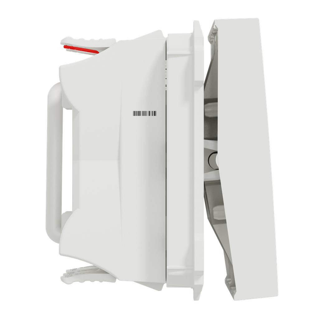 Unica - double va-et-vient - 10A - connexion rapide - 2 mod - Blanc - méca seul