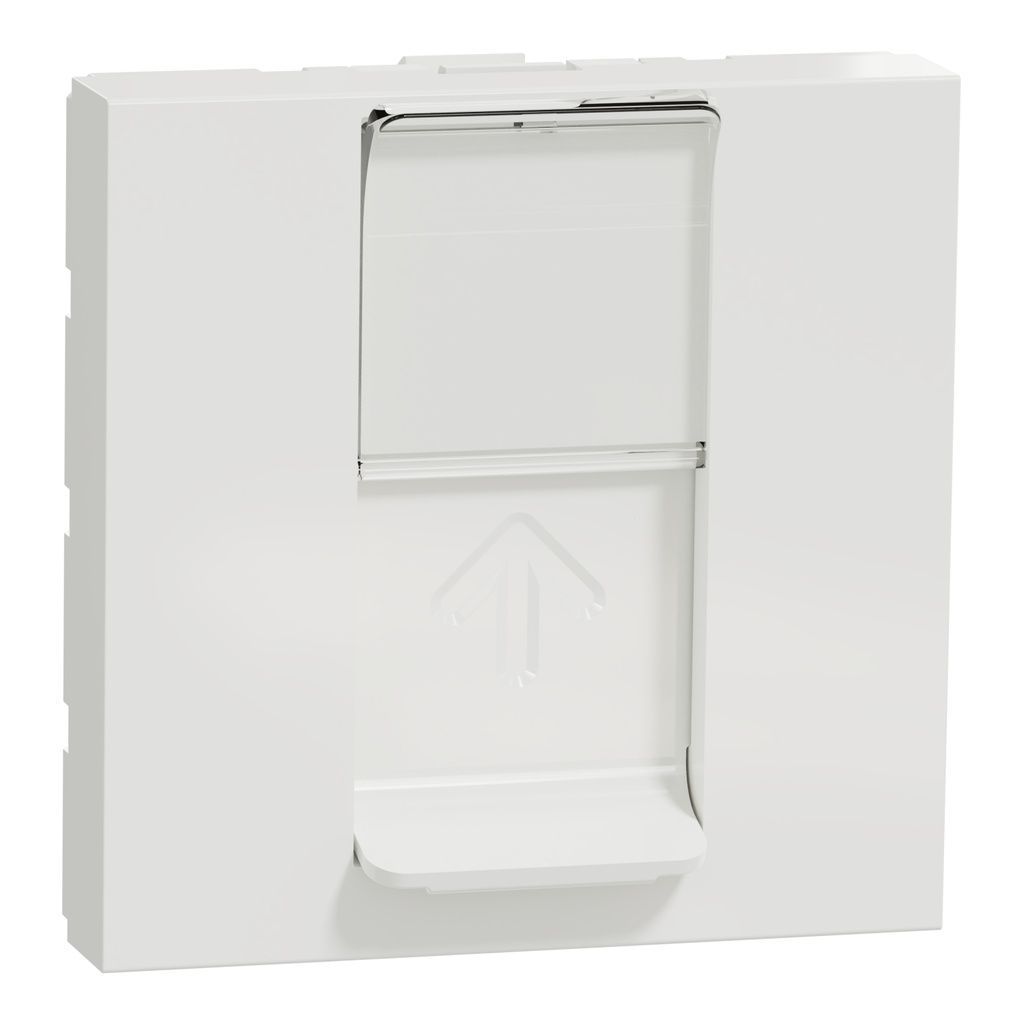 Unica - prise RJ45 simple - cat 6 FTP - 2 mod - Blanc - méca seul