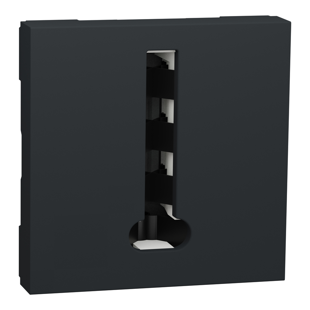 Unica - conjoncteur téléphone en T - 8 contacts - Anthracite - mécanisme seul