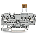 TOPJOB®S : Borne fusible plat 2C / 2,5 (4) mm² / Gris