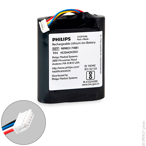 Batterie(s) Batterie médicale rechargeable Philips 11.1V 2.4Ah