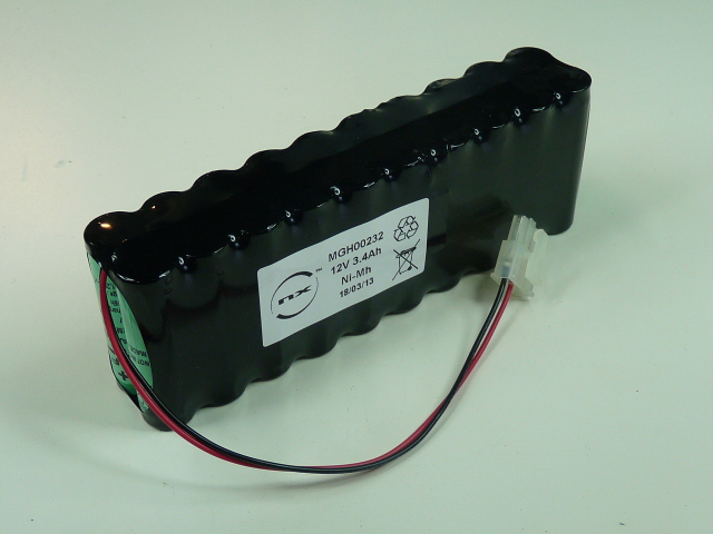 Batterie(s) Batterie médicale rechargeable 20x AA 10S2P ST2 12V 3.4Ah Molex
