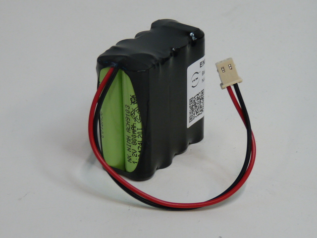 Pack(s) Batterie médicale rechargeable 8x AAA 8S1P ST2 9.6V 800mAh MOLEX